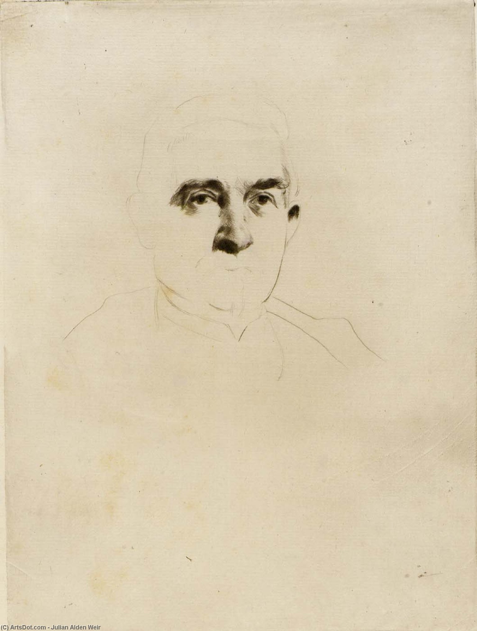 Portrait Of Colonel H.c. Weir (agricola) — Julian Alden Weir