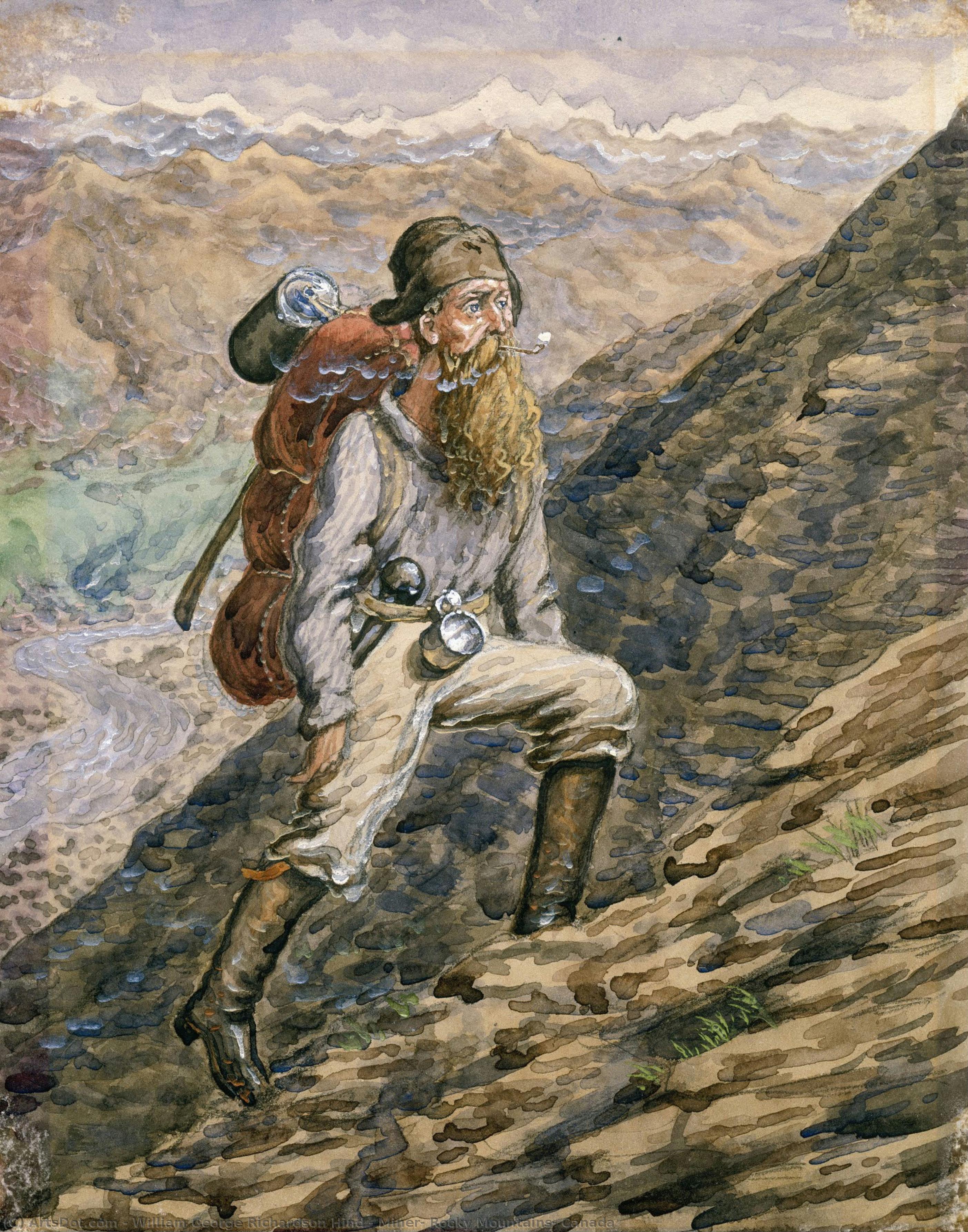 Miner, Rocky Mountains, Canada — William George Richardson Hind