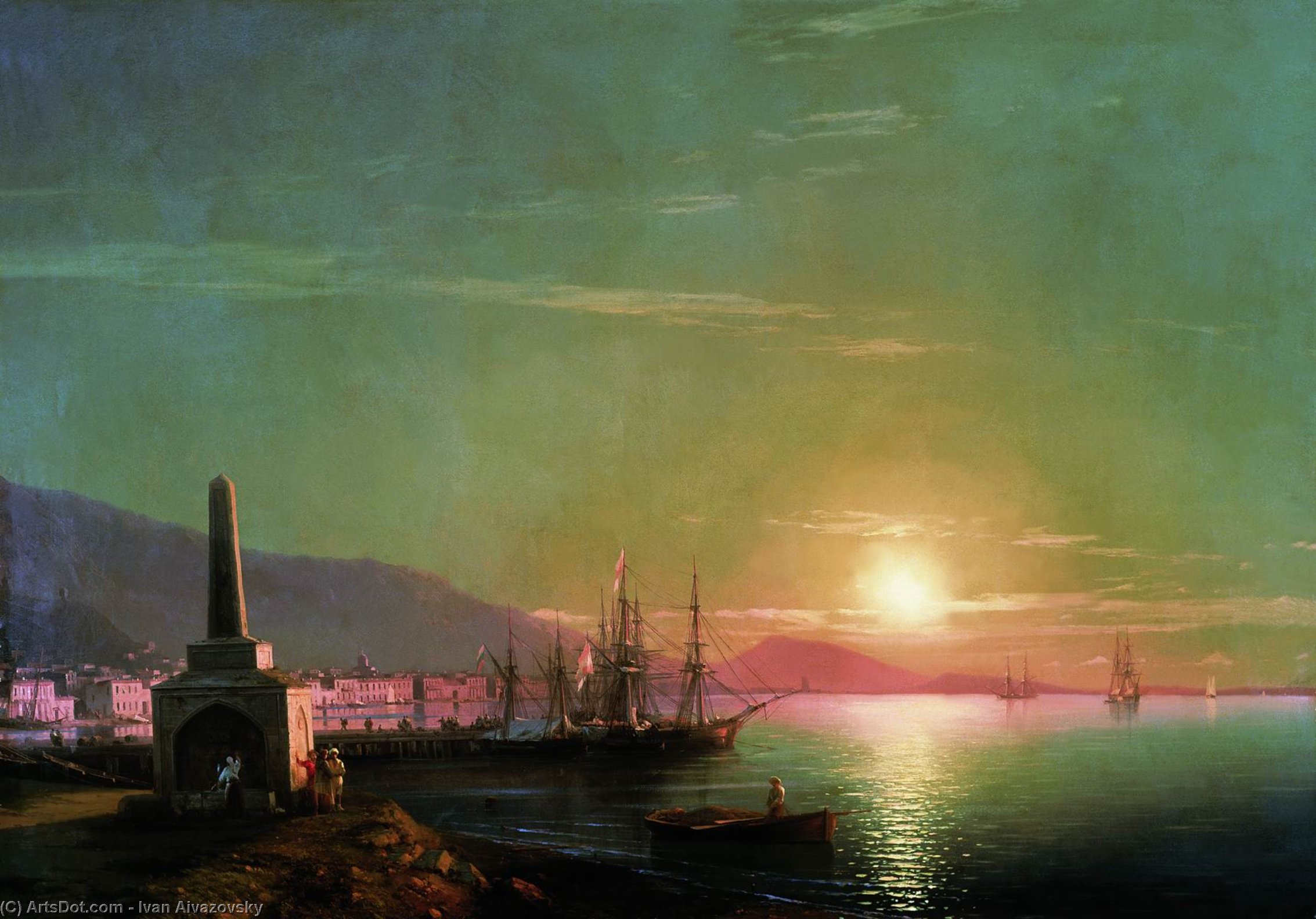 Sunrise In Feodosia — Ivan Konstantinovich Aivazovsky