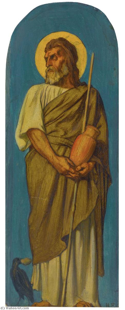 Élisée, Study For The Decoration Of The Nave Of Saint Germain Des Prés, Paris — Hippolyte Jean Flandrin