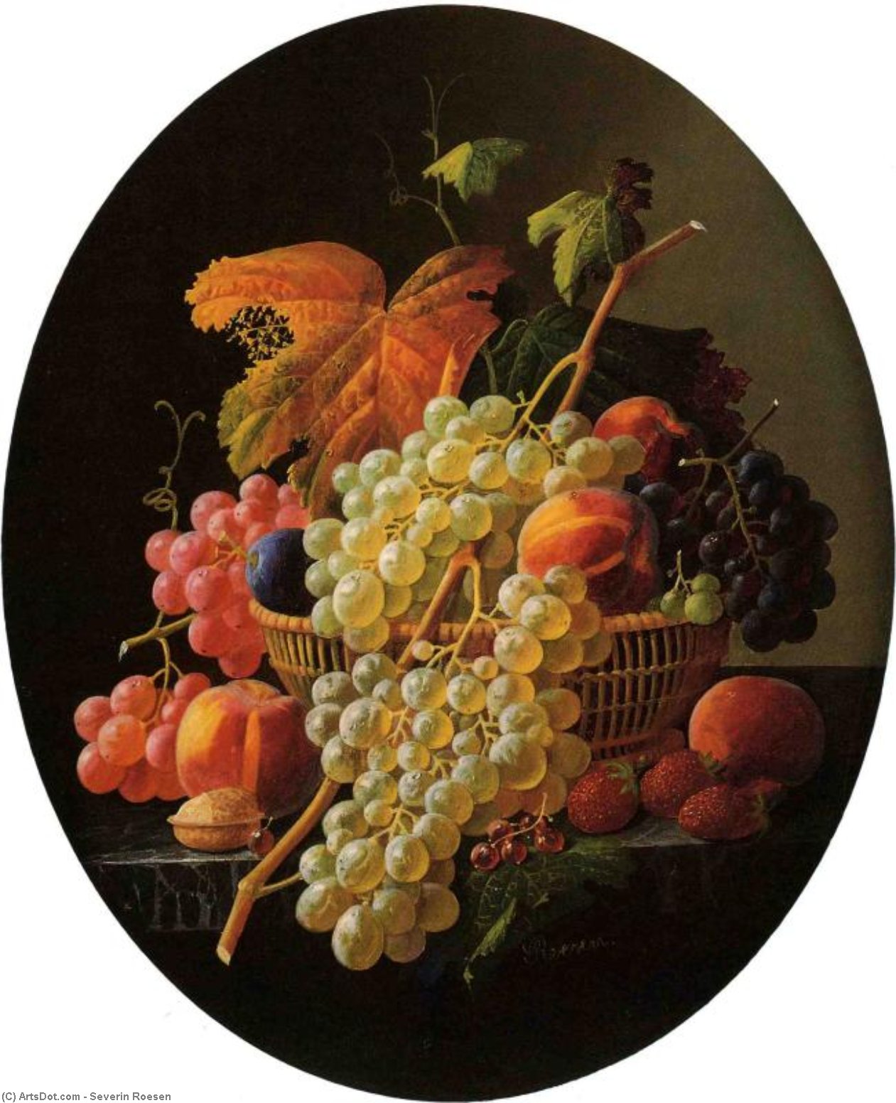 Still Life With Fruit (9) — Severin Roesen