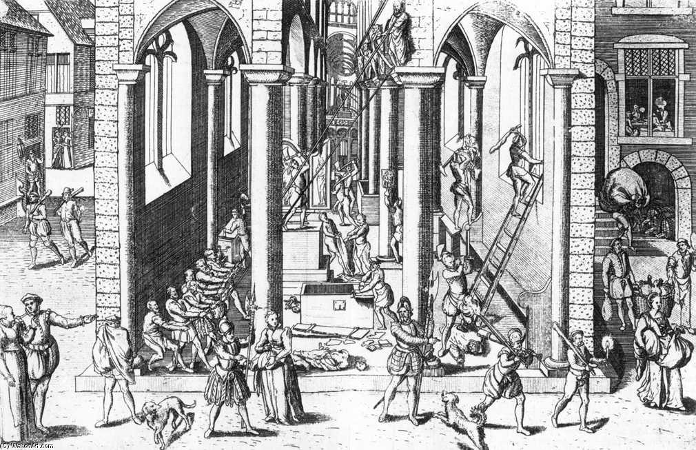 The Calvinist Iconoclastic Riot Of August 20, 1566 — Frans Hogenberg