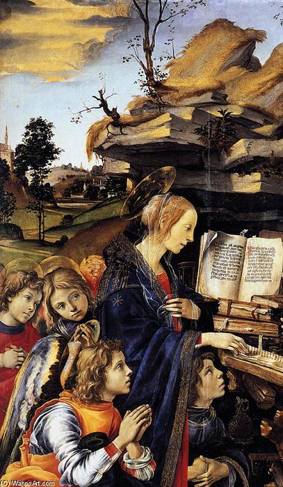 Apparition Of The Virgin To St Bernard (detail) — Филипино Липи
