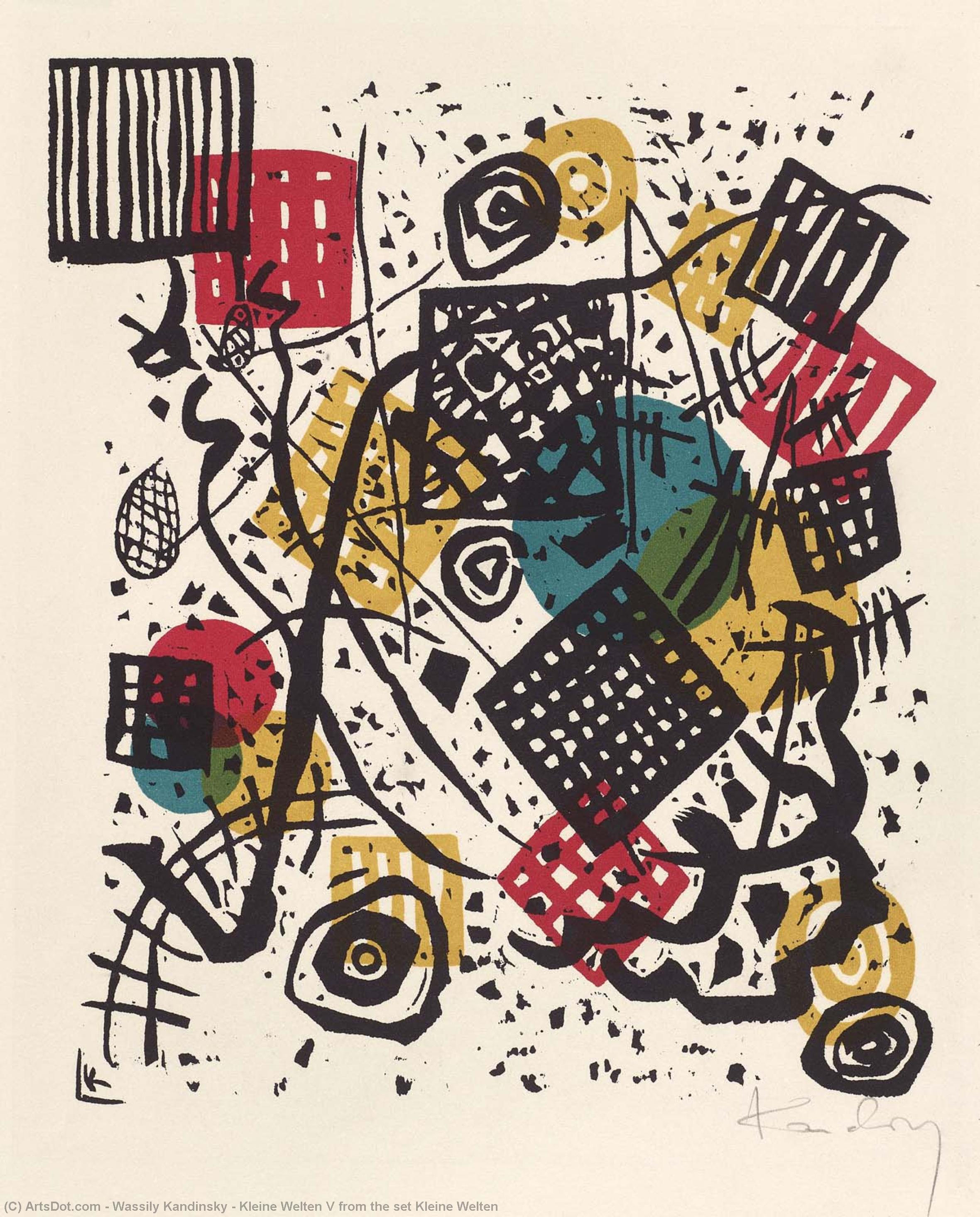 Kleine Welten V De La Serie Kleine Welten — Wassily Wassilyevich Kandinsky
