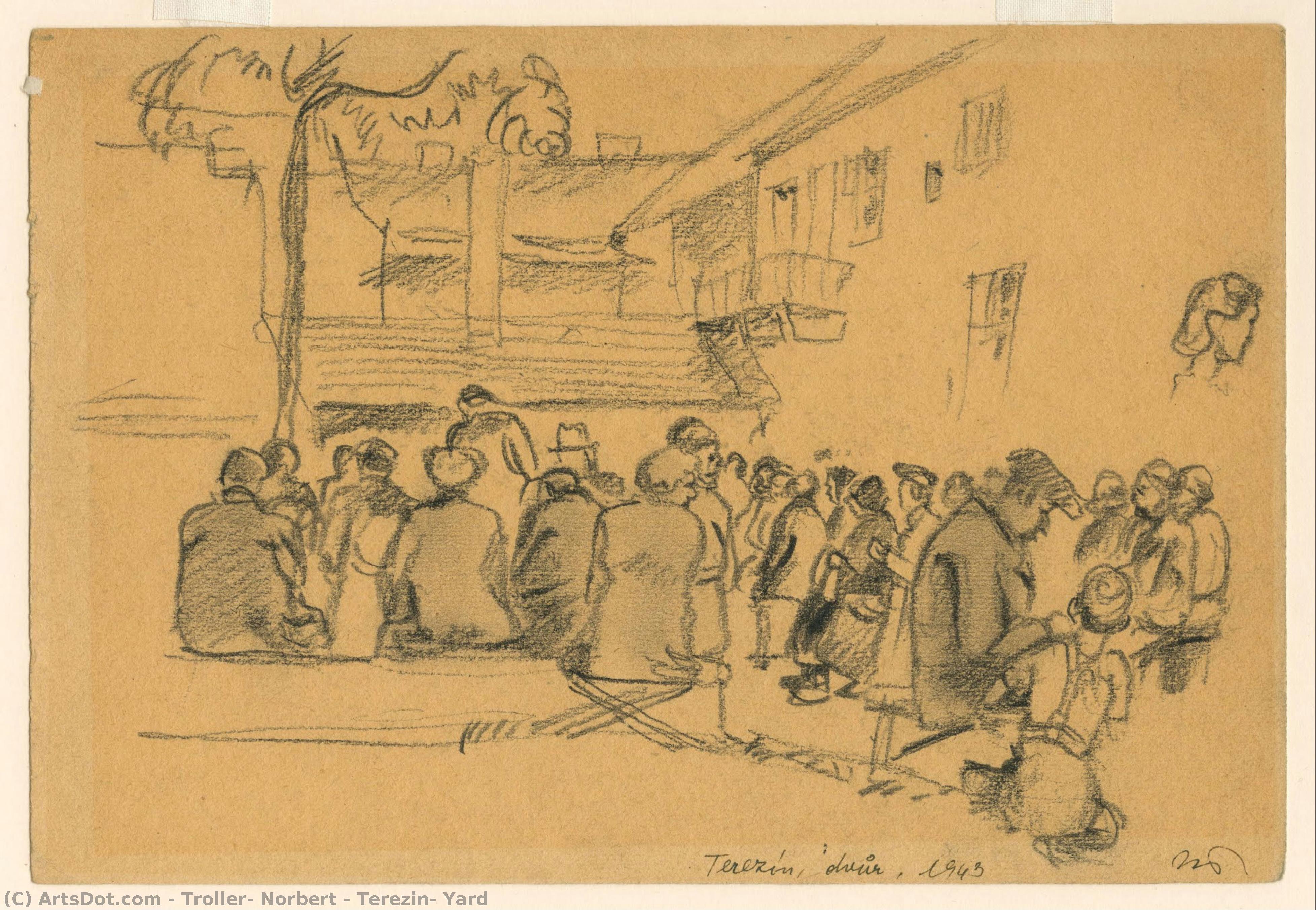 Terezin: Yard — Norbert Troller