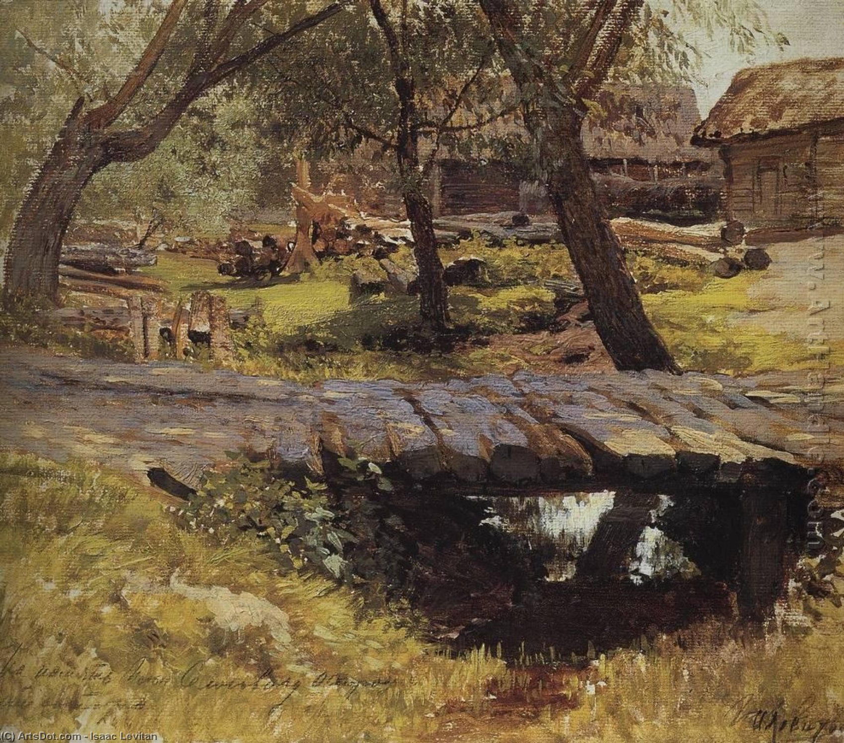 Footbridge. Savvinskaya Village. — Isaak Ilyich Levitan