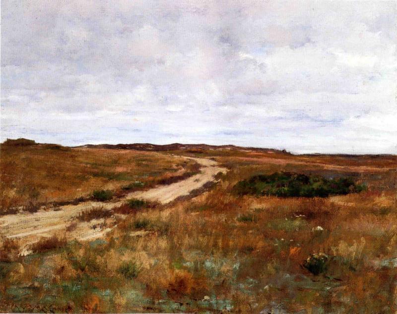 A Hinterland Landscape With Road (also Known As Shinnecock) — William Merritt Chase