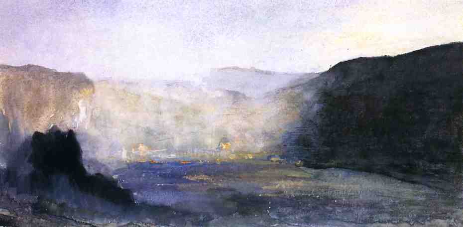 Crater Of Kilauea, Sunrise — John La Farge