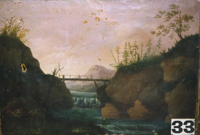 Cascade Sous Un Pont — Babey Théodore