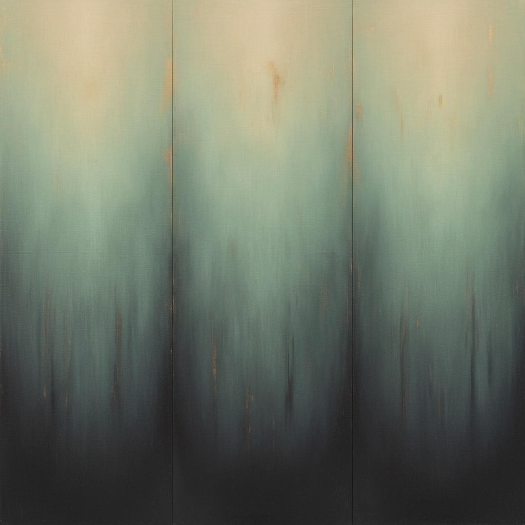 Atmospheric Shadows Of Deep Teal And Seafoam Within A Solemn Aqueous Descent — Christian Noiret