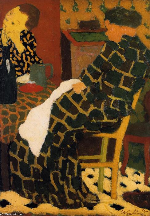 Mother And Daughter At The Table — Jean-édouard Vuillard