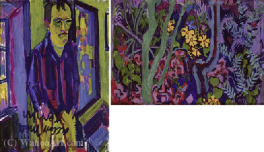 Portrait Von Hermann Scherer, Um Schlusselblumen (1924) — Albert Müller