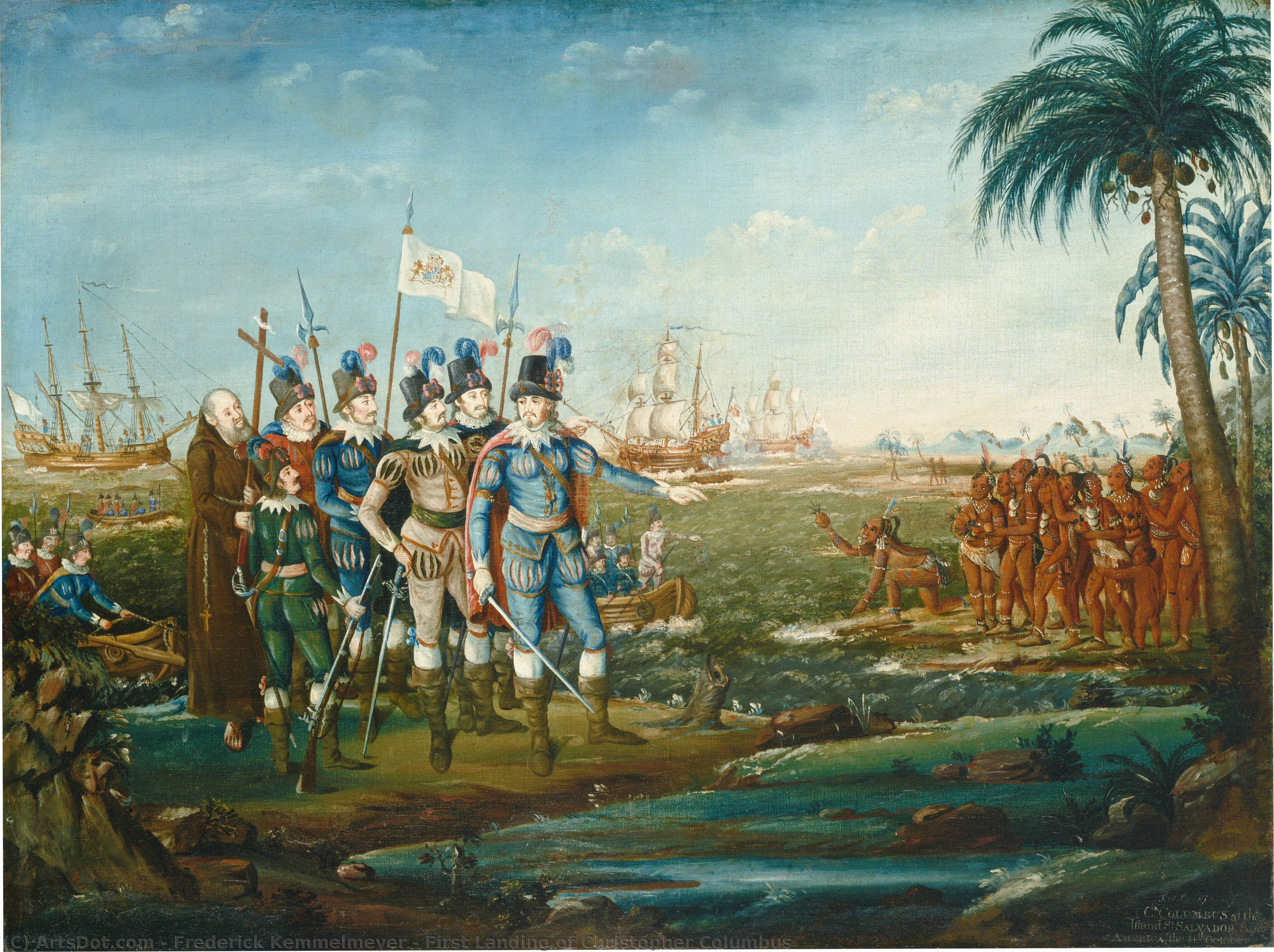 First Landing Of Christopher Columbus — Frederick Kemmelmeyer
