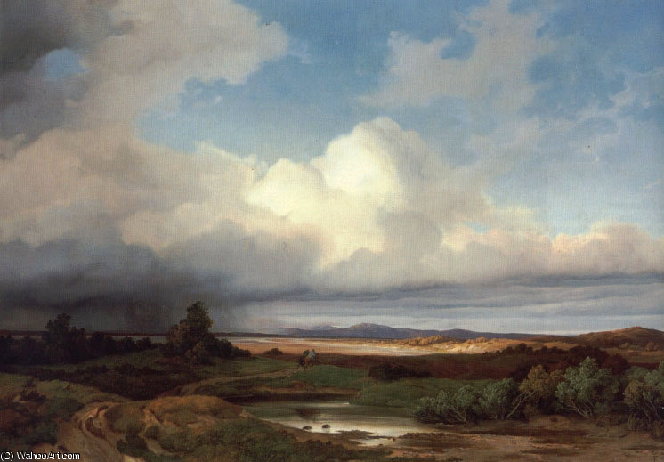 Isarlandschaft Bei Gewitter — August Albert Zimmermann