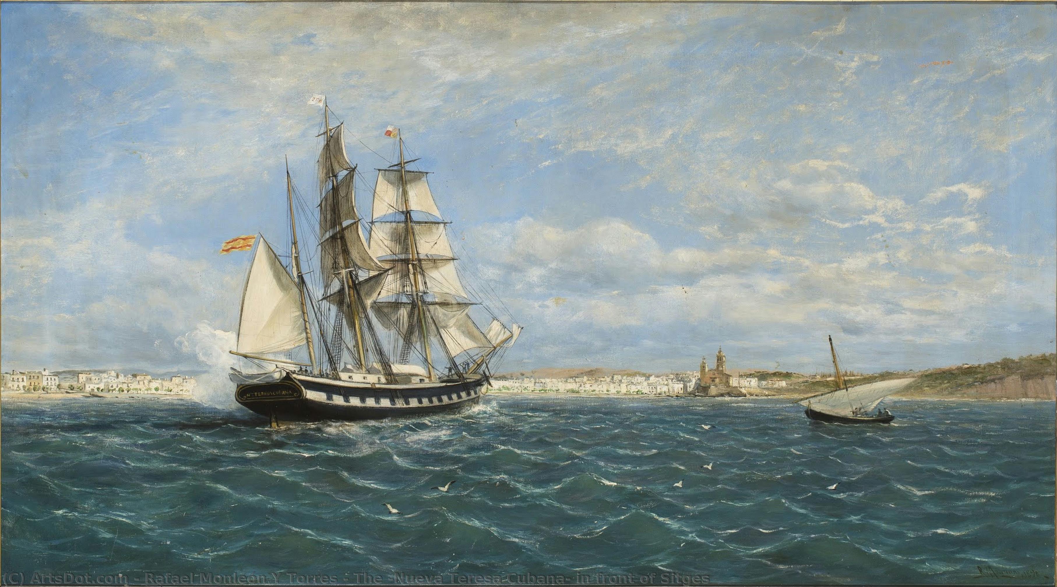 The “nueva Teresa Cubana” In Front Of Sitges — Rafael Monleón Y Torres