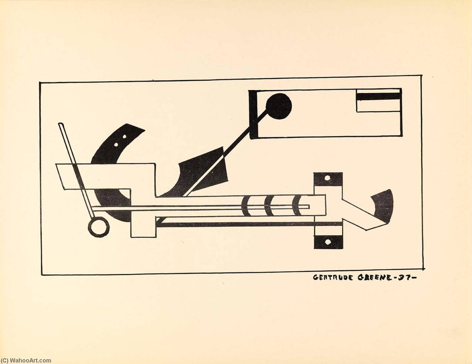 Untitled, From The American Abstract Artists Portfolio — Gertrude Greene