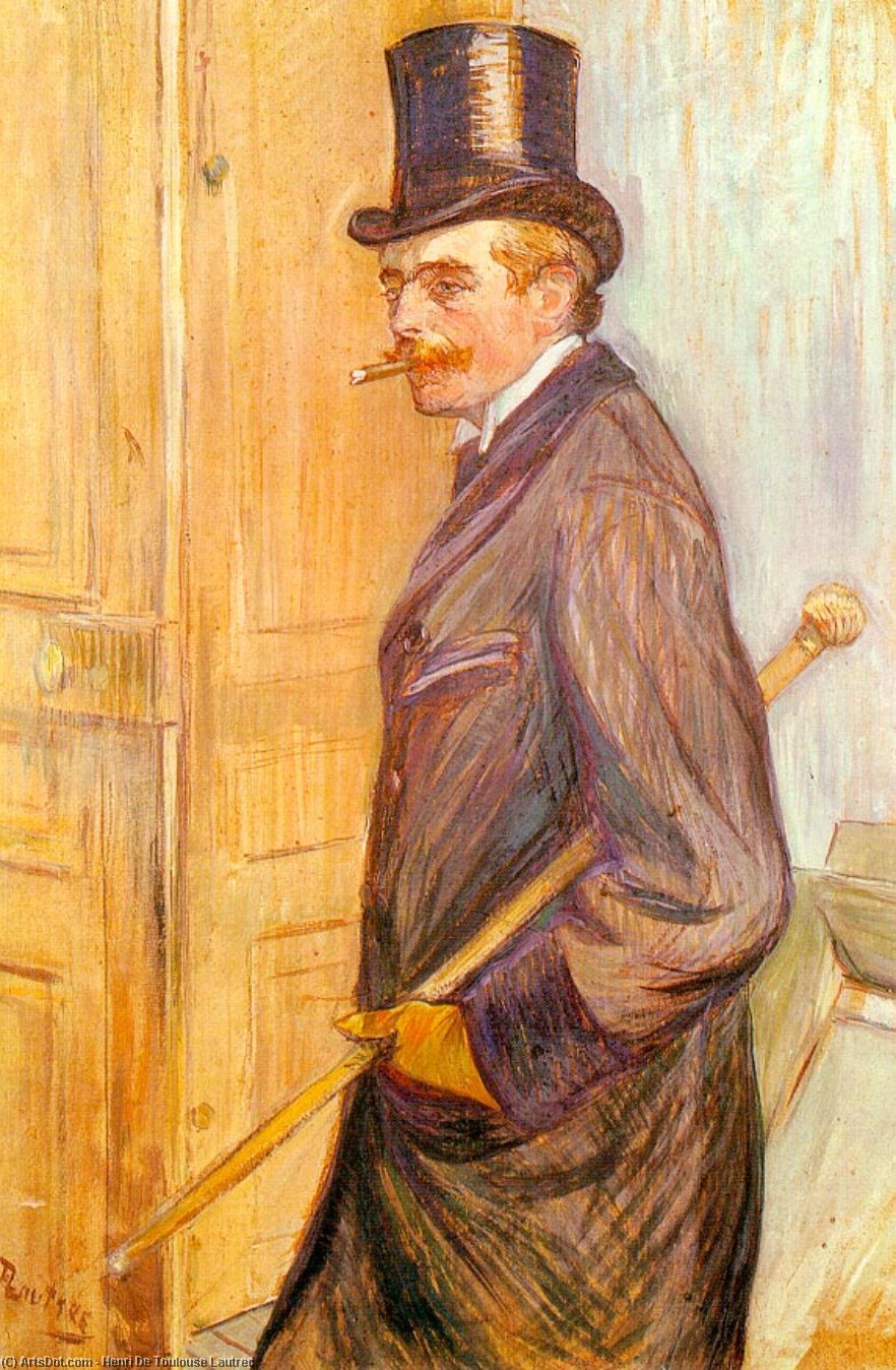 Louis Pascal - Oil On Board - — Henri De Toulouse-lautrec
