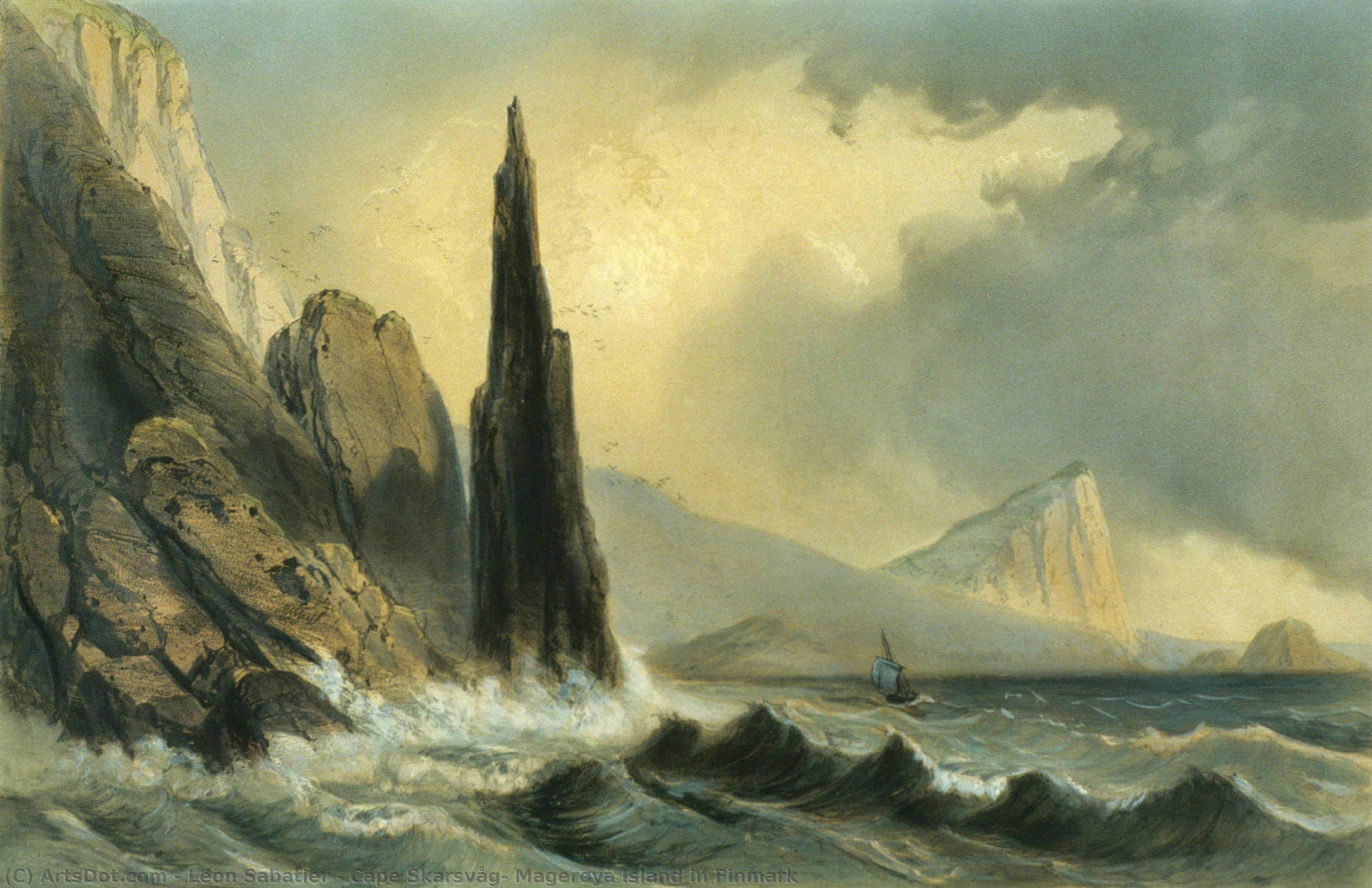 Cape Skarsvåg, Magerøya Island In Finmark — Léon Sabatier