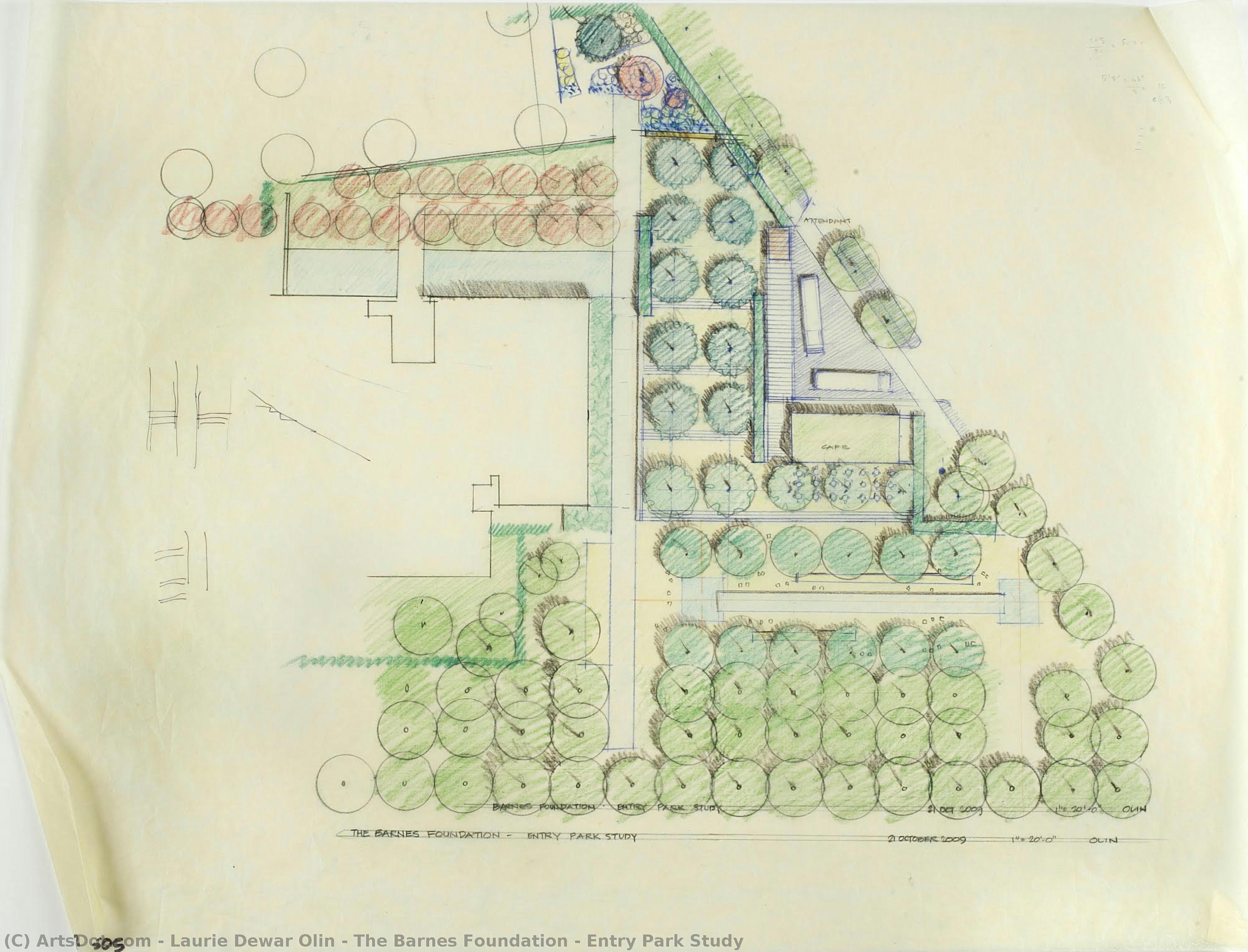 The Barnes Foundation – Entry Park Study — Laurie Dewar Olin
