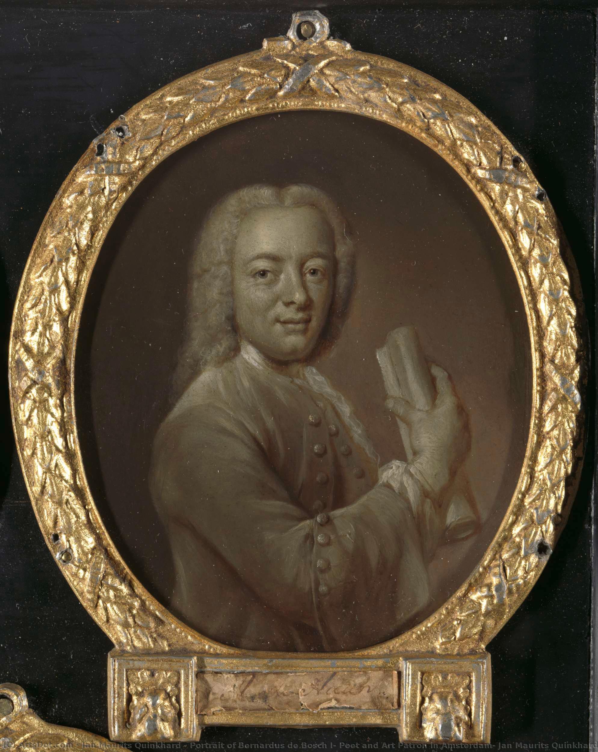 Portrait Of Bernardus De Bosch I, Poet And Art Patron In Amsterdam, Jan Maurits Quinkhard, 1743 — Jan Maurits Quinkhard