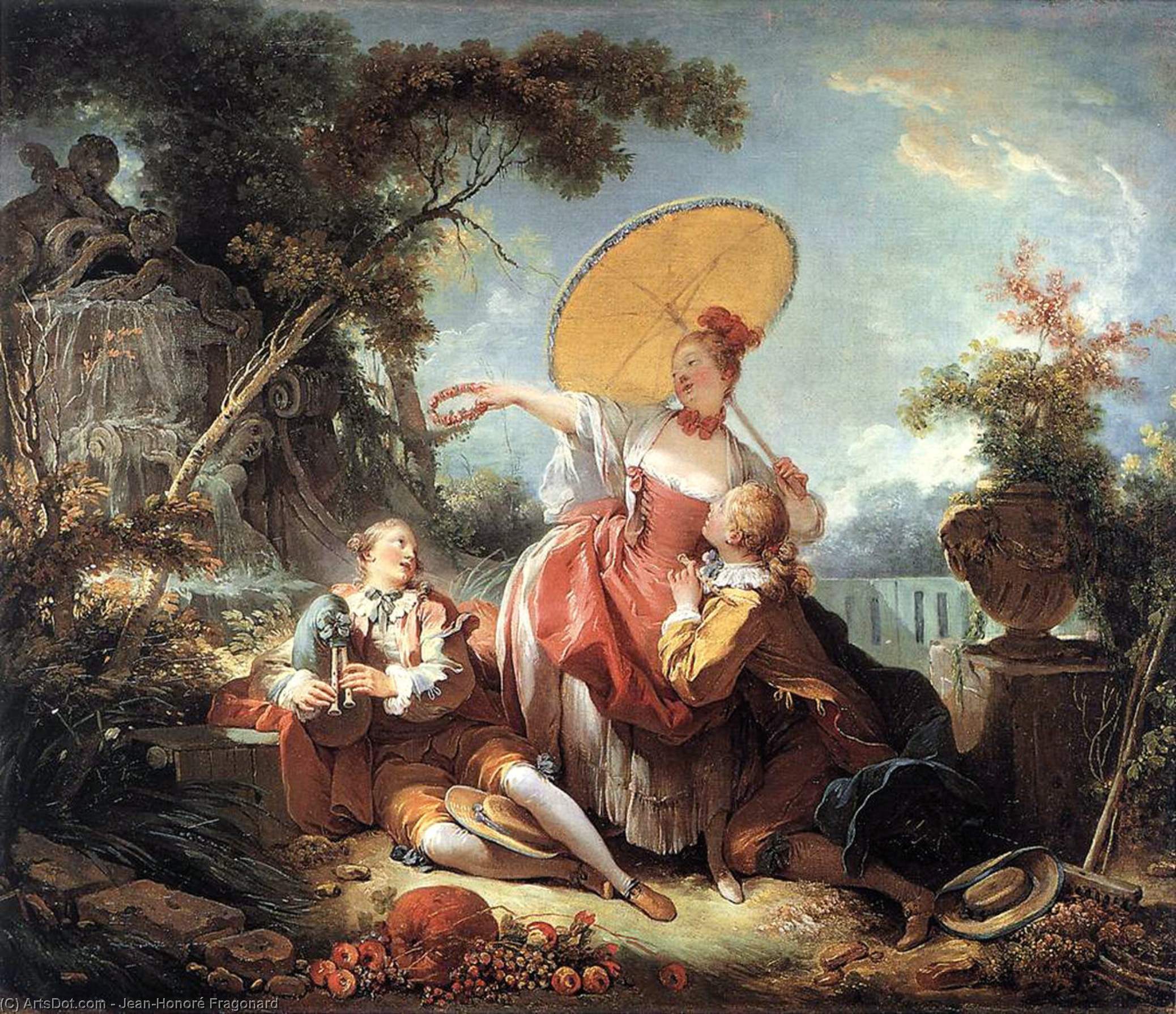 The Musical Contest — Jean-honoré Fragonard