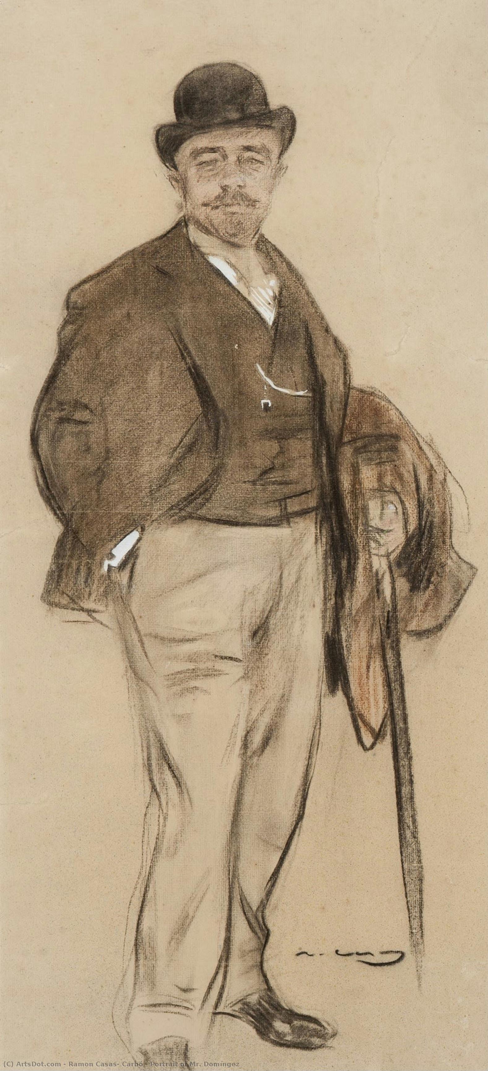 Portrait Of Mr. Domíngez — Ramon Casas Carbó