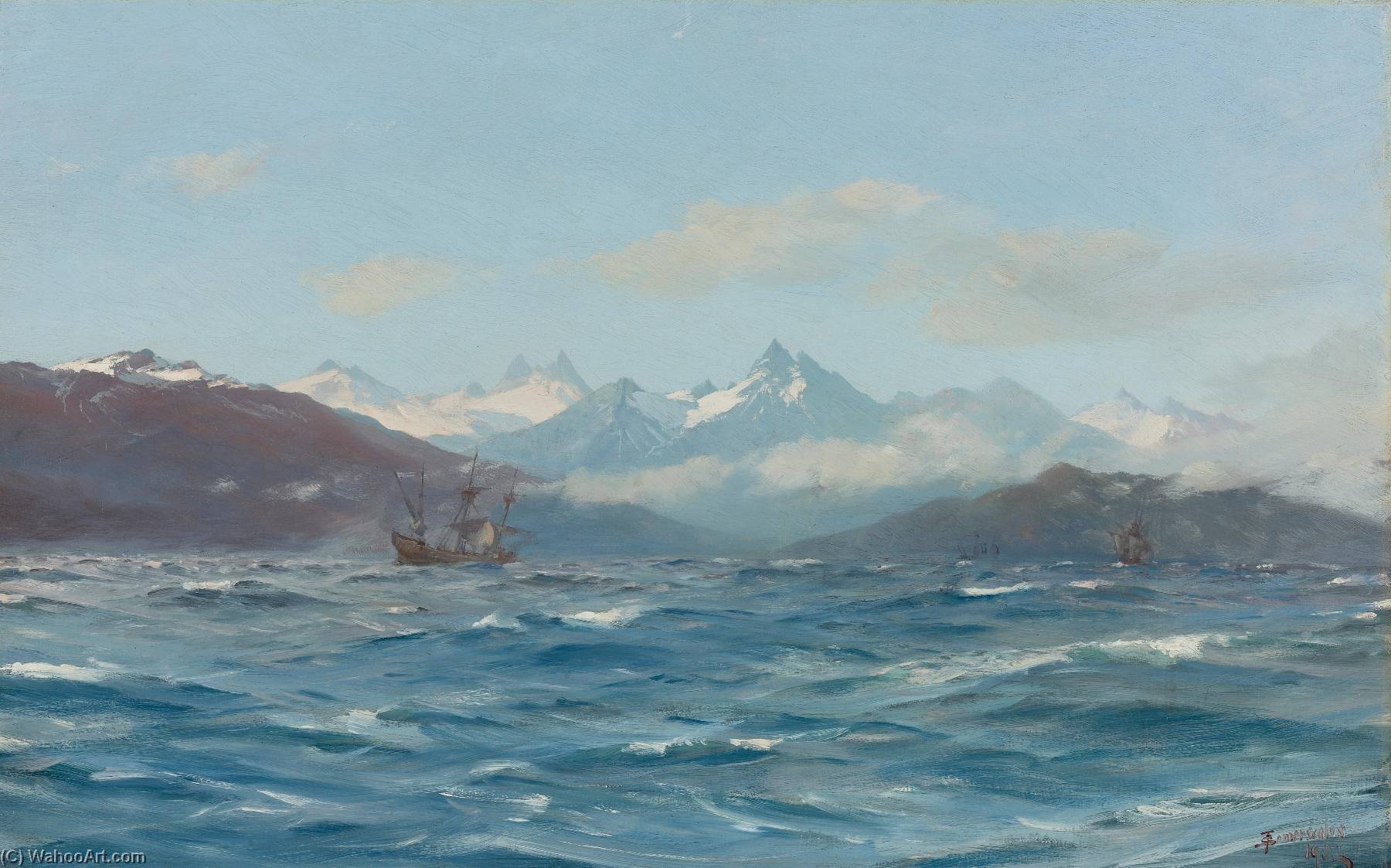 Crossing The Straits Of Magellan — Thomas Jacques Somerscales
