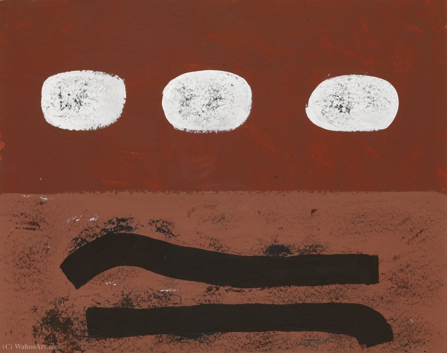 Three White Discs — Adolph Gottlieb