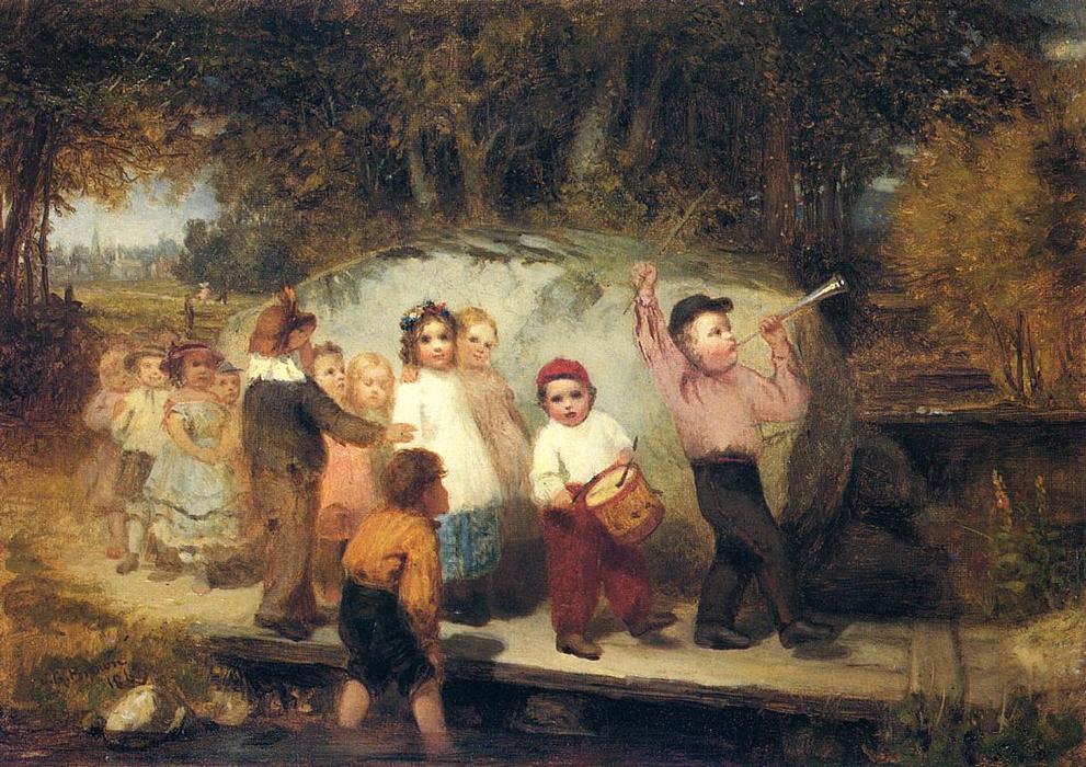 Marching Along — John George Brown