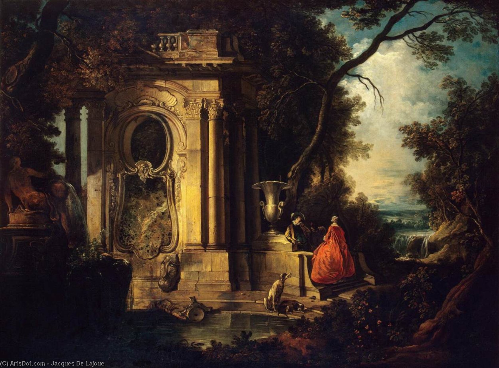 Scene In A Park — Jacques De Lajoue
