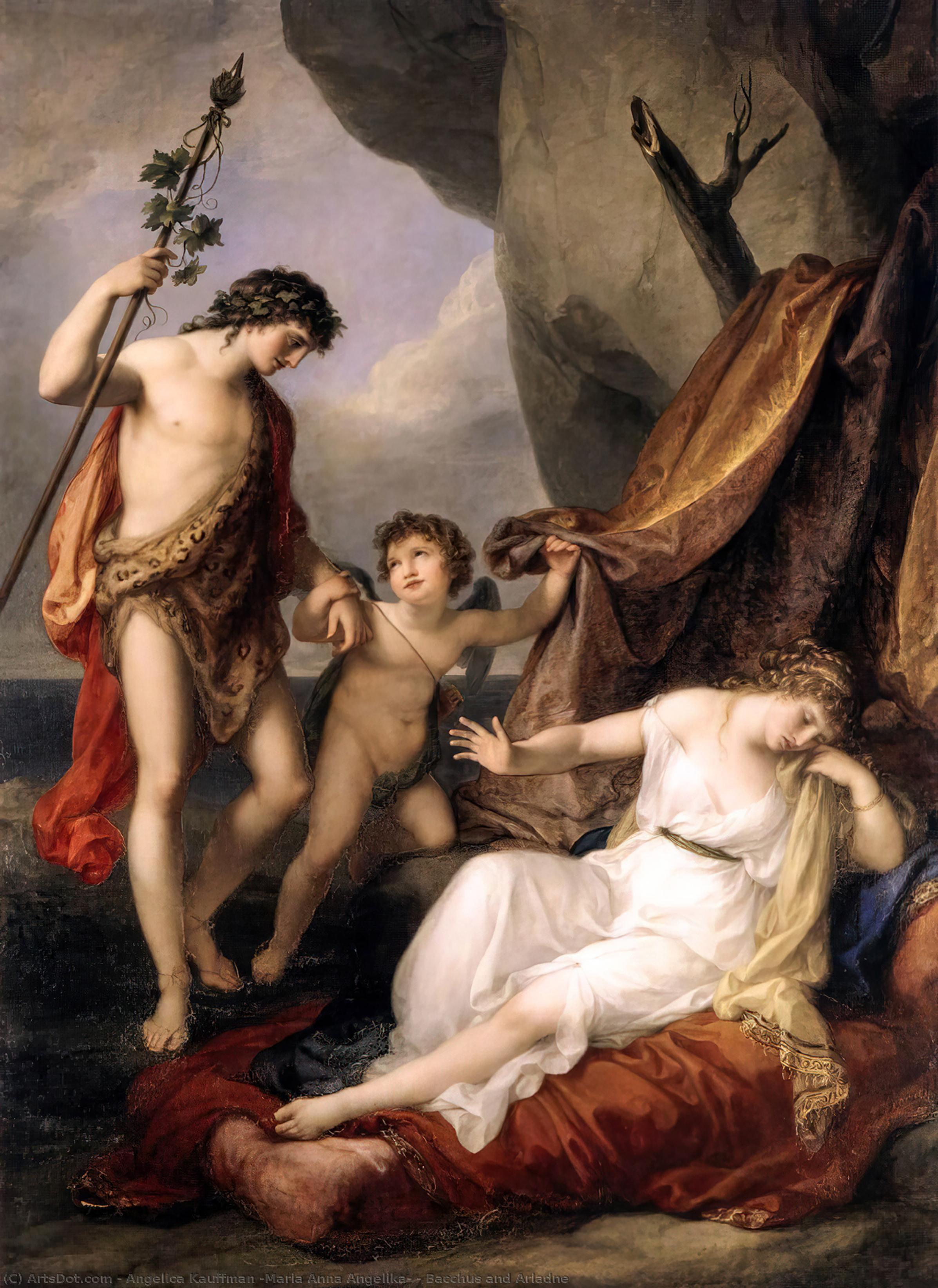 Bacchus And Ariadne — Angelica Kauffmann (maria Anna Angelika)