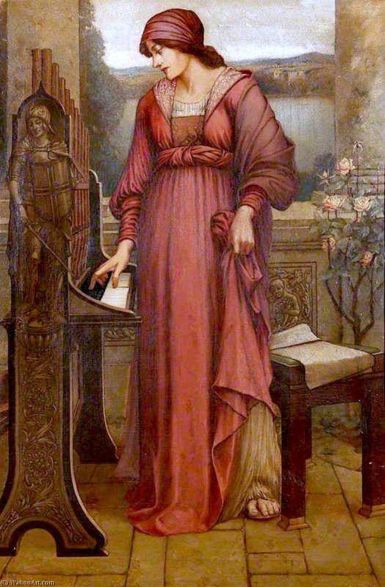 'music Sweet Music' (saint Cecilia) — Evelyn De Morgan Née Pickering