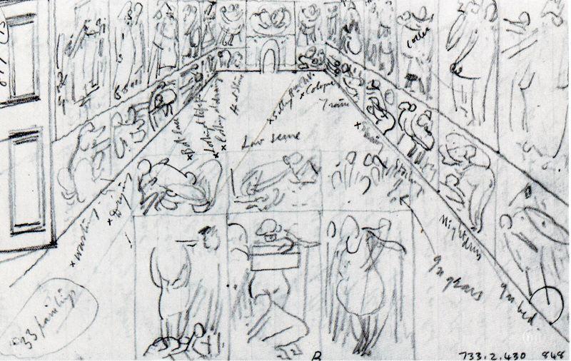 Study For The Projected ''hilda Chapel'' In The Church House — Sir Stanley Spencer