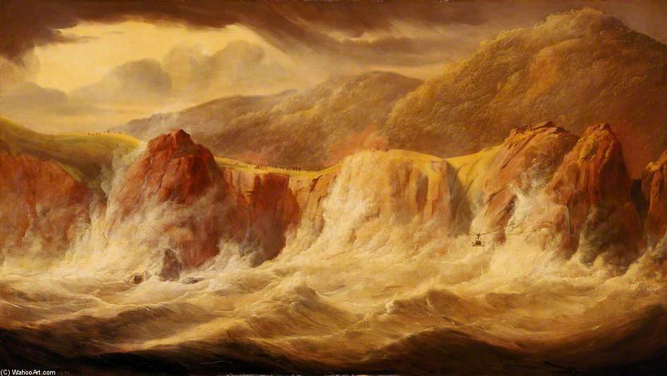 Salvage Of Stores And Treasure From Hms 'thetis' At Cape Frio, Brasil - — John Christian Schetky