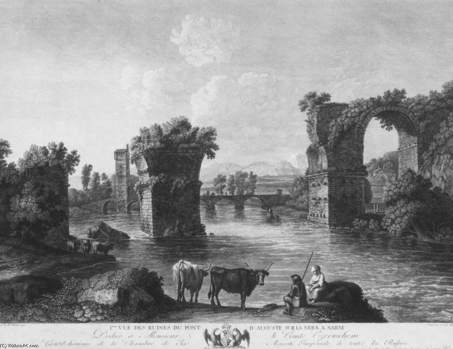 Ruins Of The Augustan Bridge At Narni — Georg Abraham Hackert
