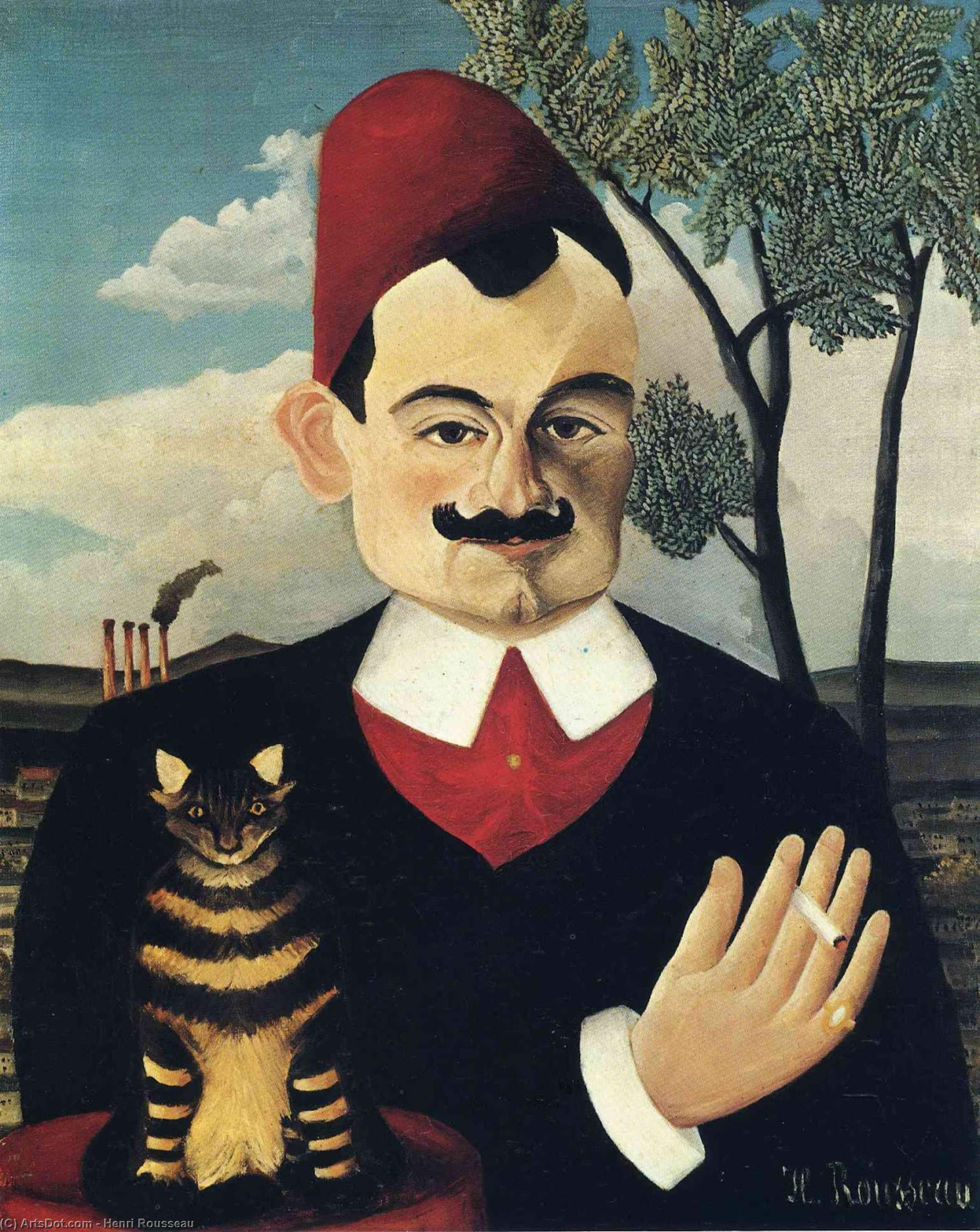 Portrait Of Pierre Loti — Henri Julien Félix Rousseau (le Douanier)