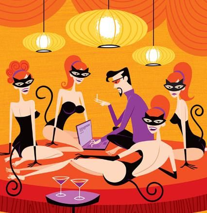 Хладни Кот И Китенце — Josh Agle
