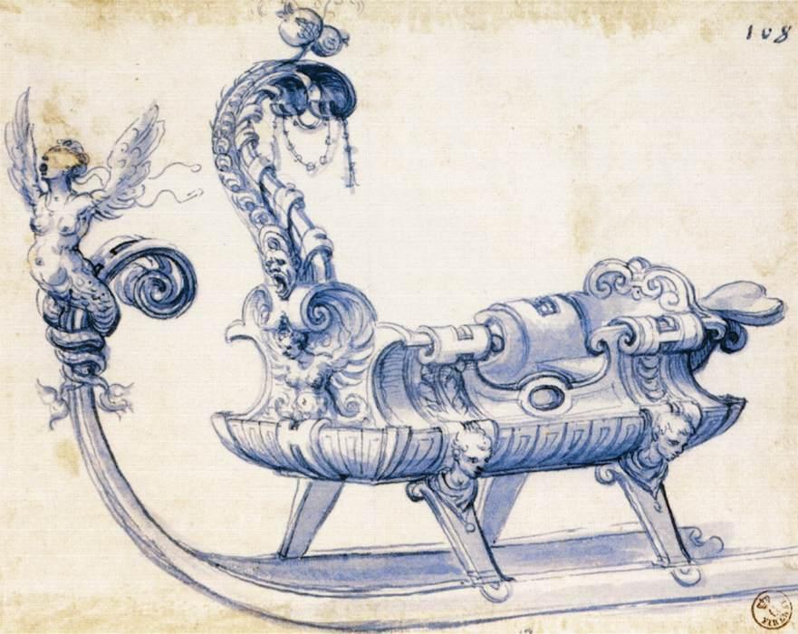 Sketch For A Sleigh — Giuseppe Arcimboldo