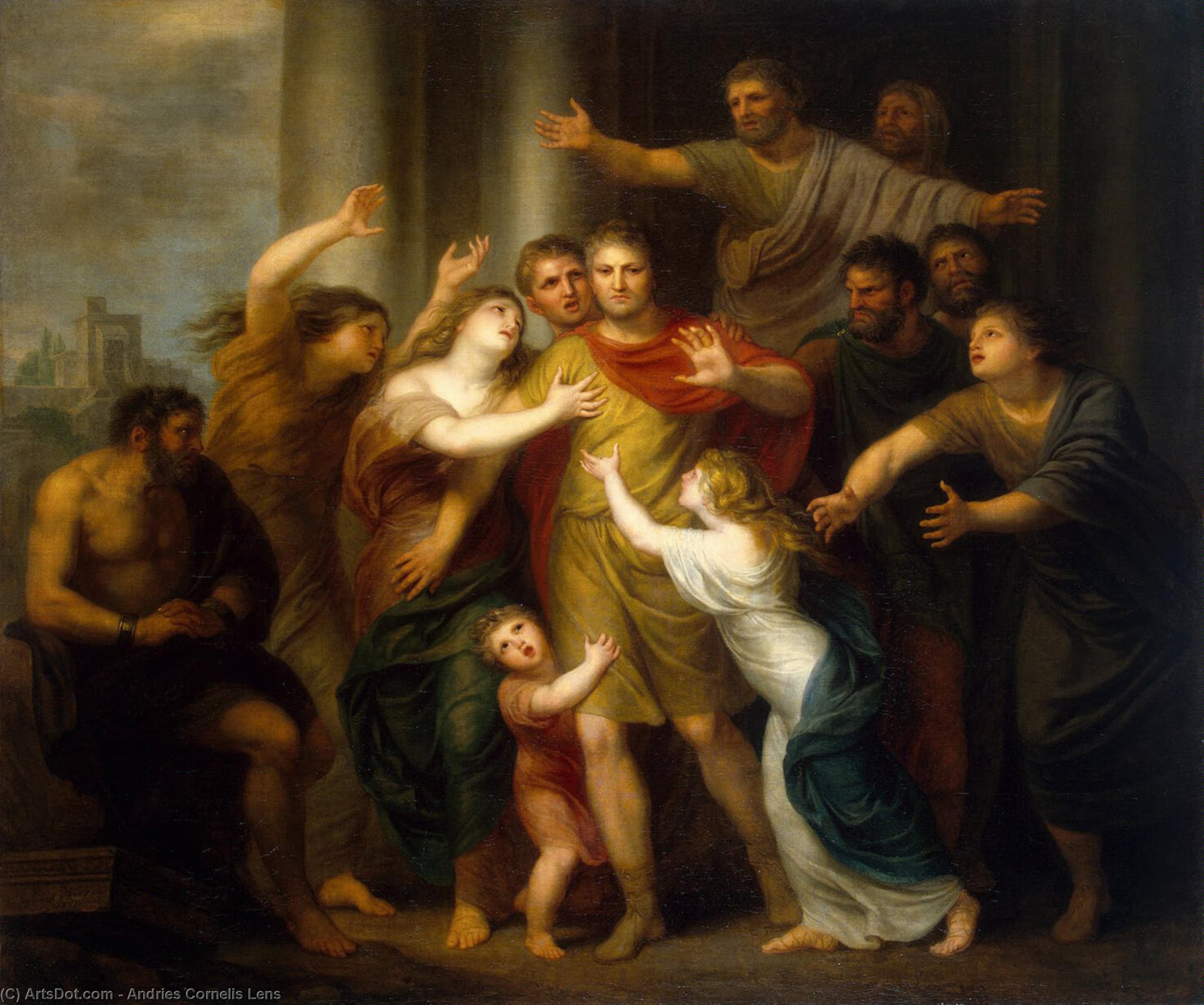 Regulus Returning To Carthage — Andries Cornelis Lens