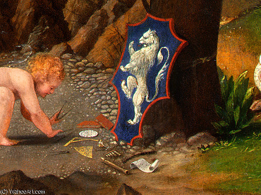 Allegory Of Virtue And Vice, Detalj 6, Ngw — Lorenzo Lotto