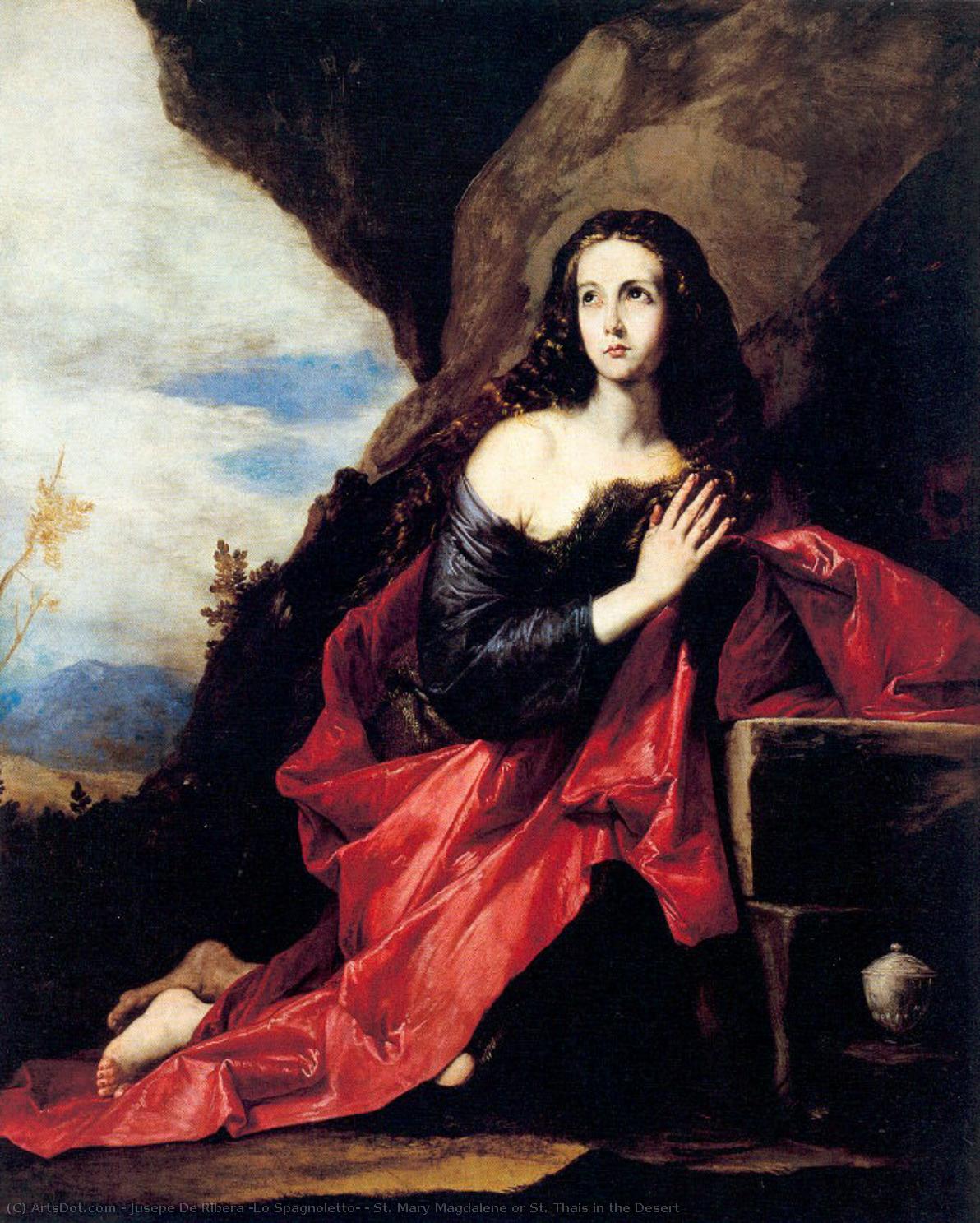 St. Mary Magdalene Or St. Thais In The Desert — Jusepe De Ribera