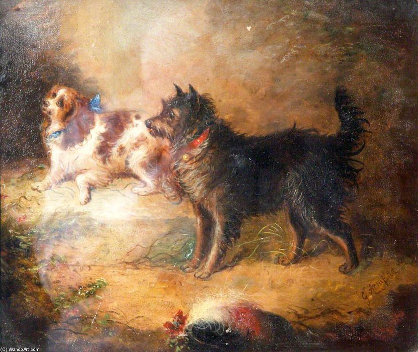 A Spaniel And A Terrier — Джордж Армфилд (смит)