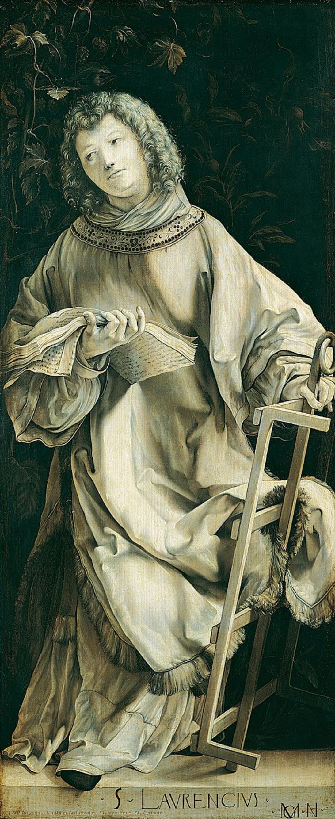 St. Lawrence, St. Cyriacus — Matthias Grünewald