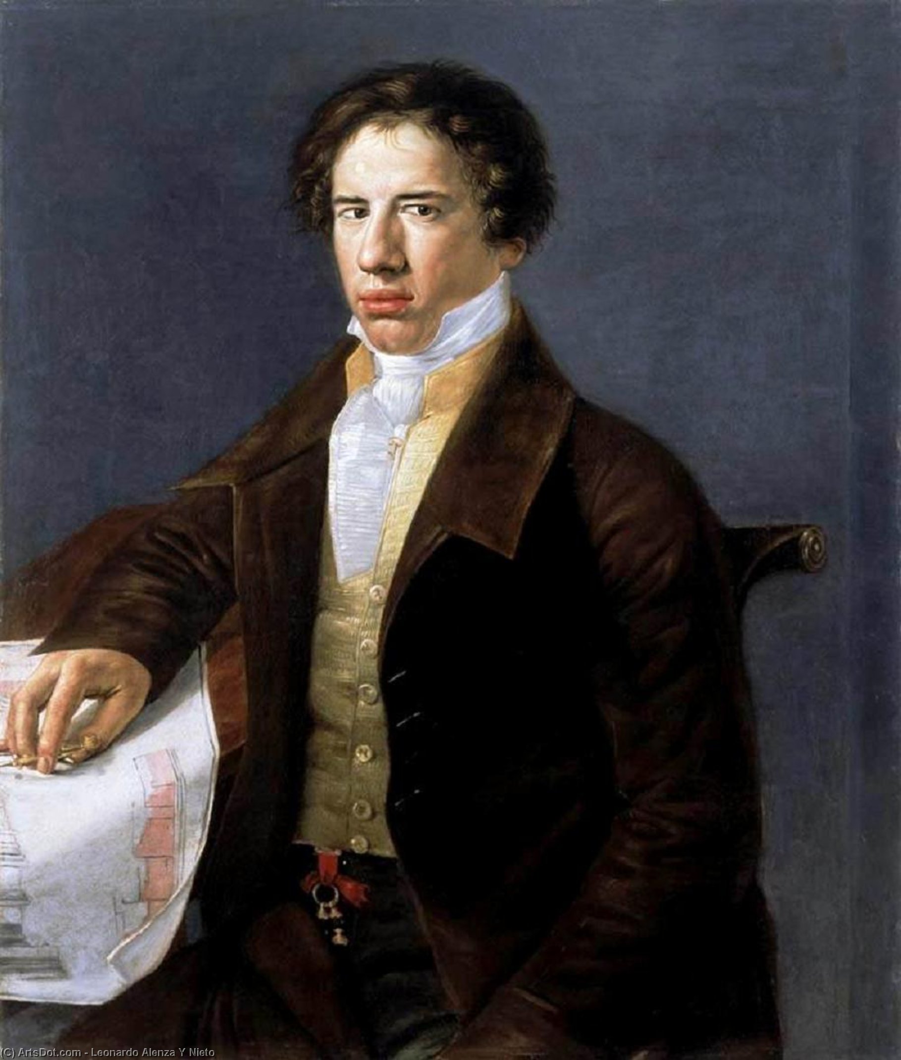 Portrait Of An Architect — Leonardo Alenza Y Nieto