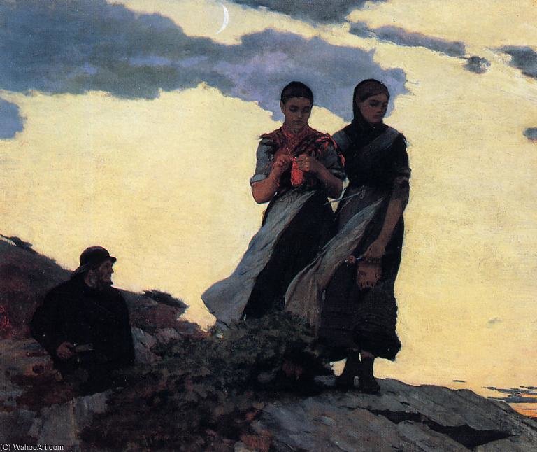 Early Evening Aka Sailors Take Warning — Winslow Homer