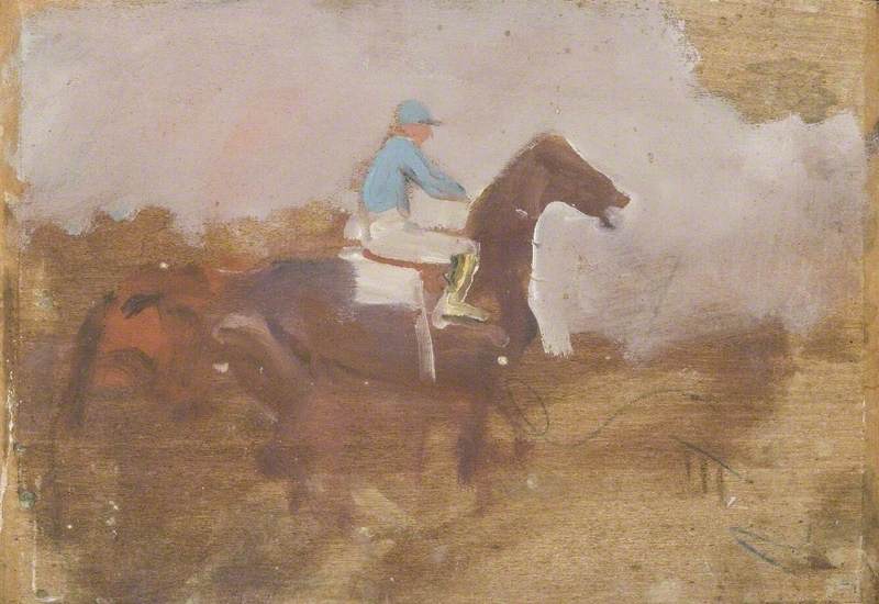 Estudio De Un Caballo Y Jinete — Sir Alfred James Munnings
