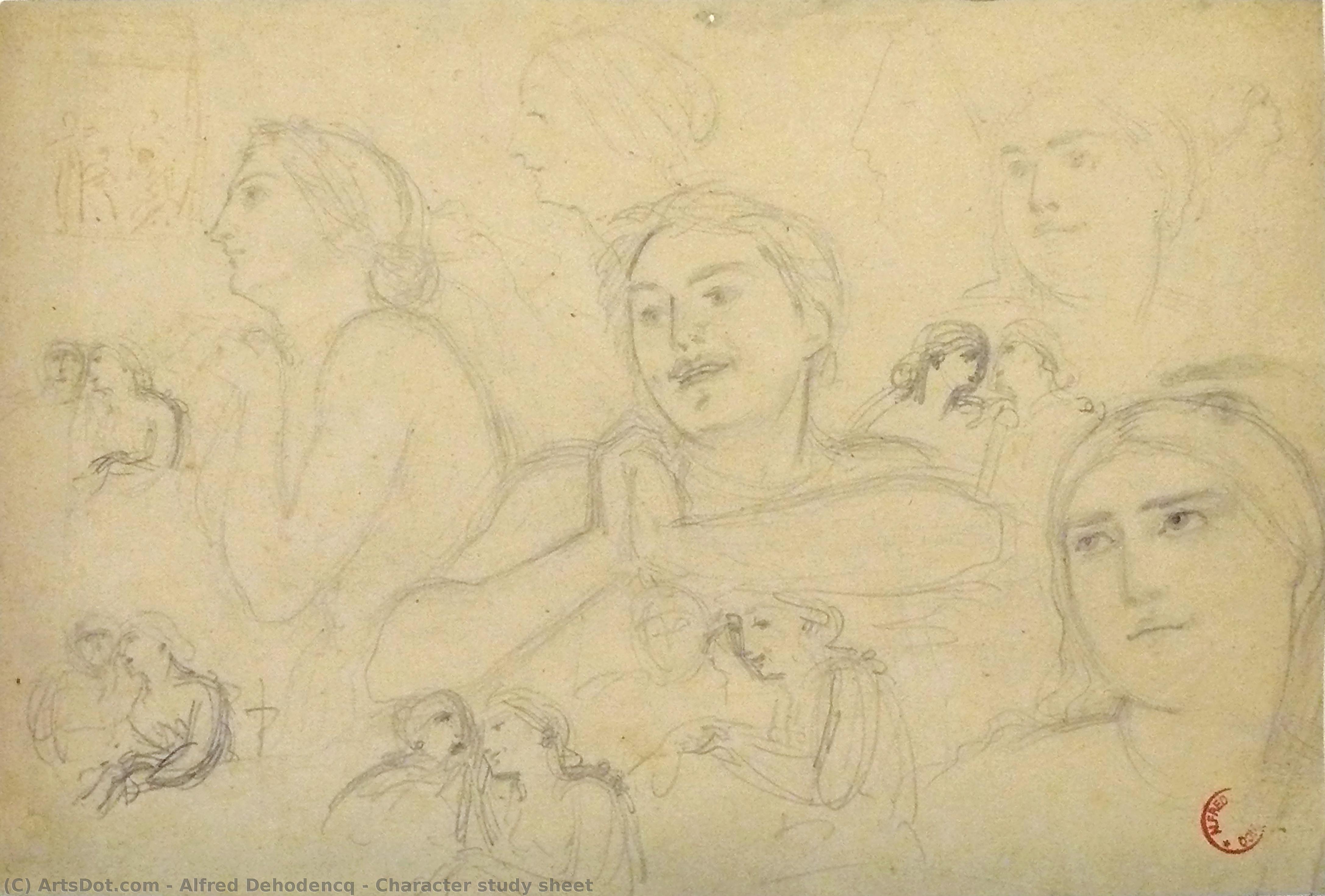 Character Study Sheet — Alfred Dehodencq