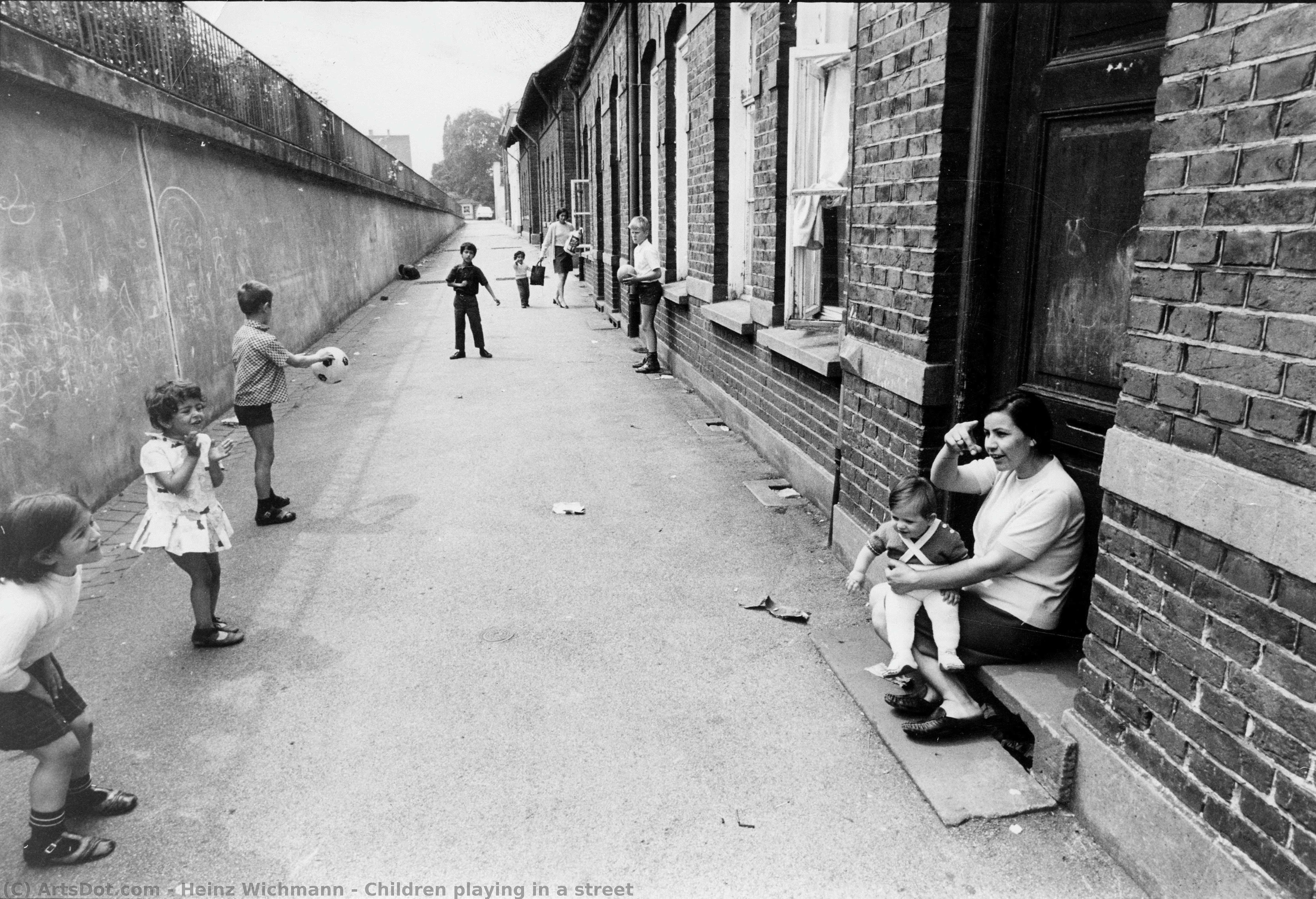 Children Playing In A Street — Heinz Wichmann