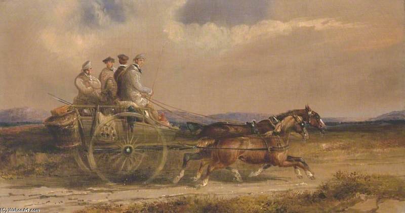 Sportsmen In Scottish Dress Driving To The Moors — Charles Cooper Henderson