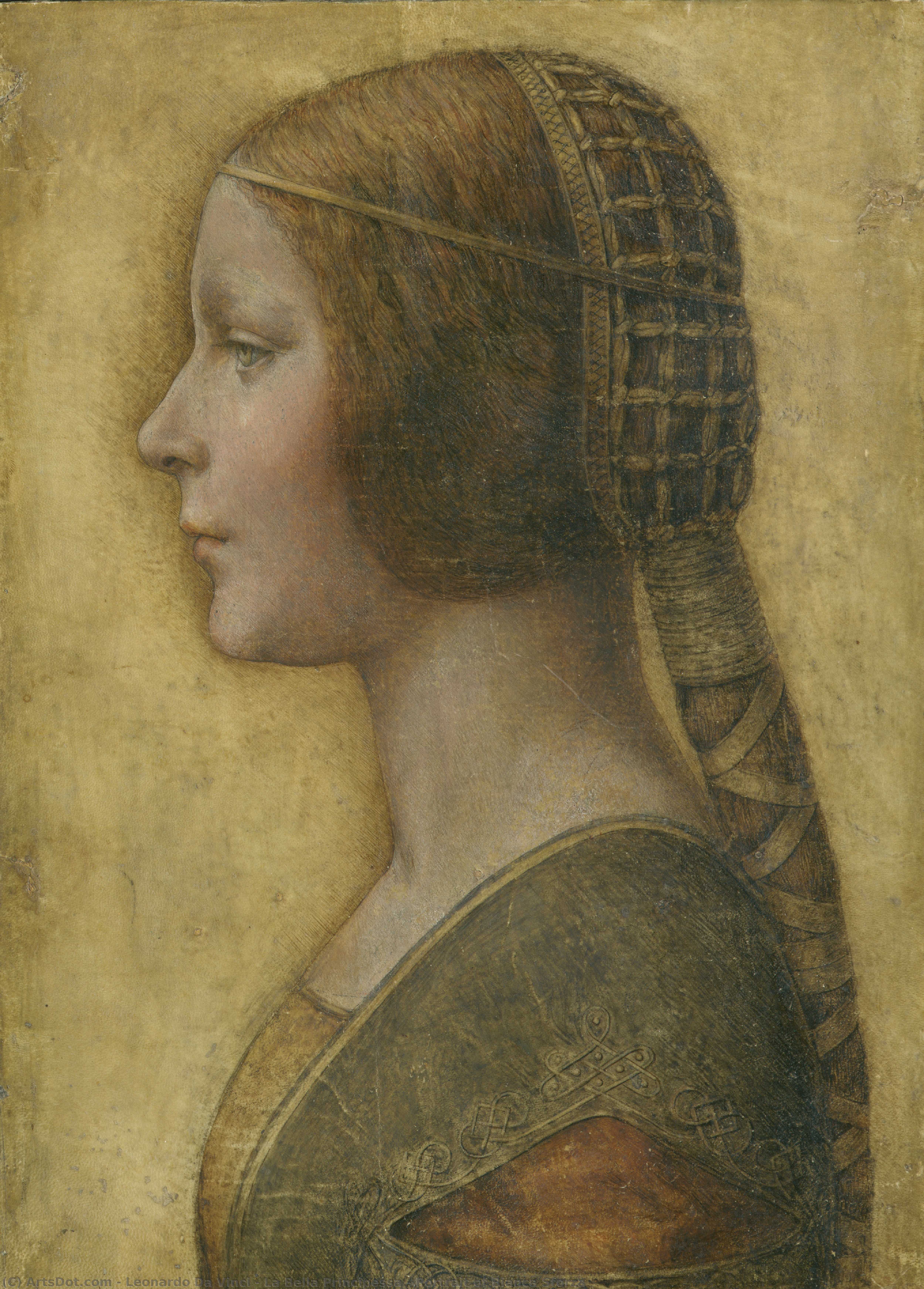 La Bella Principessa - Retrato De Bianca Sforza — Leonardo Da Vinci